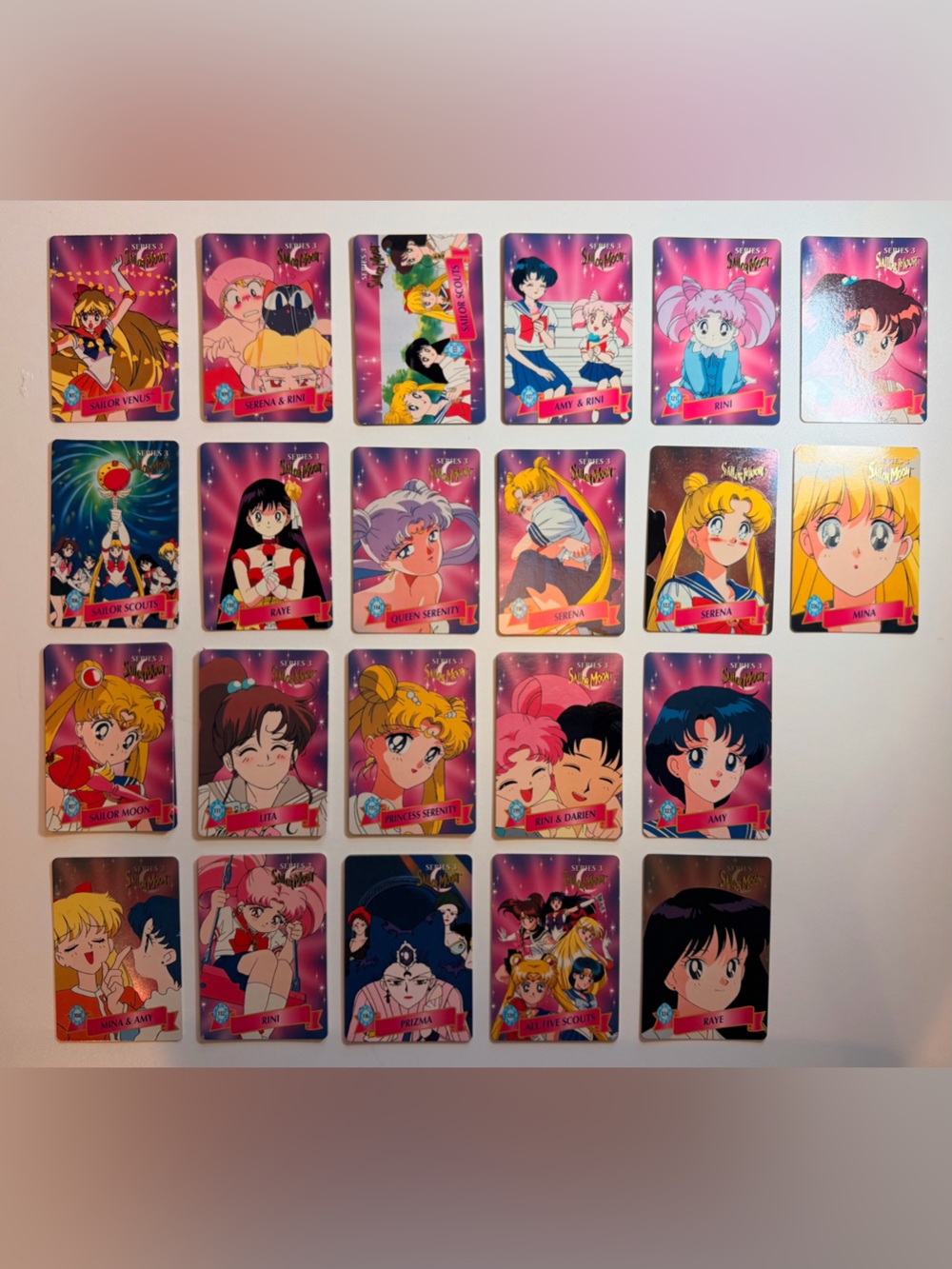 Sailor Moon Series 3 Trading Cards - Lot of 42